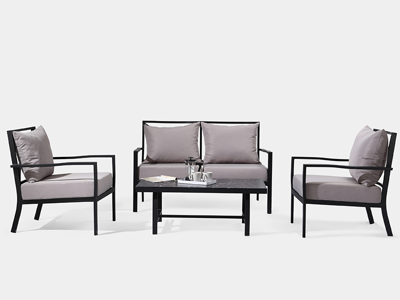 Sofá de jardim moderno, item de pátio 4pcs YQA-1012