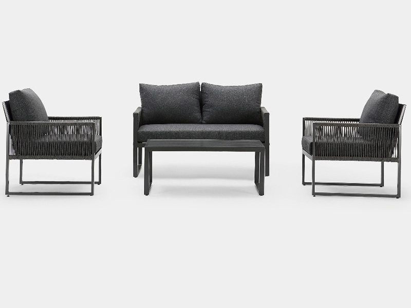 Conjunto de conversas de corda mais vendido KD Garden Furniture Set Patio Furniture Outdoor YQC-2716