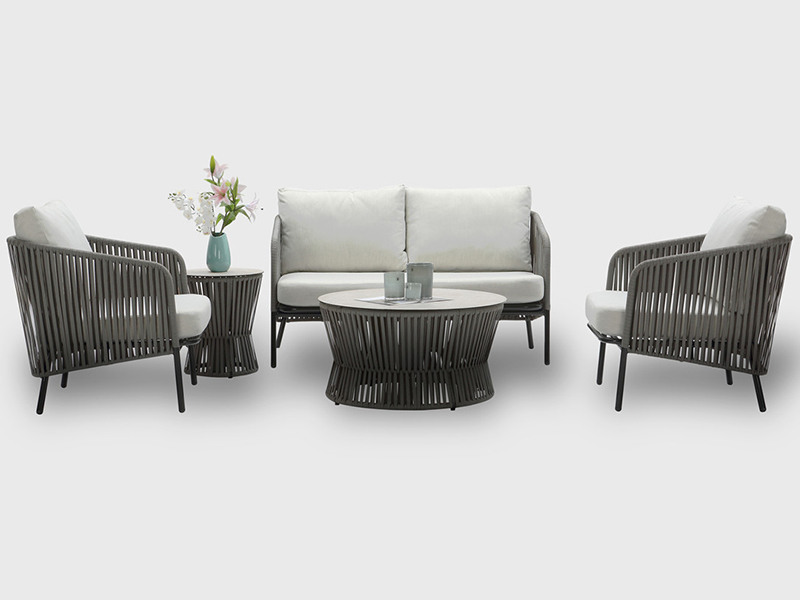 Design moderno Móveis clássicos ao ar livre 5pcs corda de jardim sofá yqc-2796
